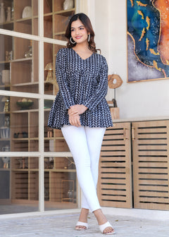 Midnight Weave Kurti