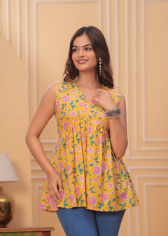 Sunny Petal Pop Kurti