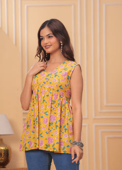 Sunny Petal Pop Kurti