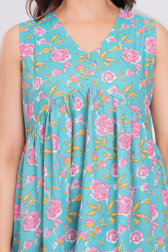 Blush Garden Sleeveless Kurti